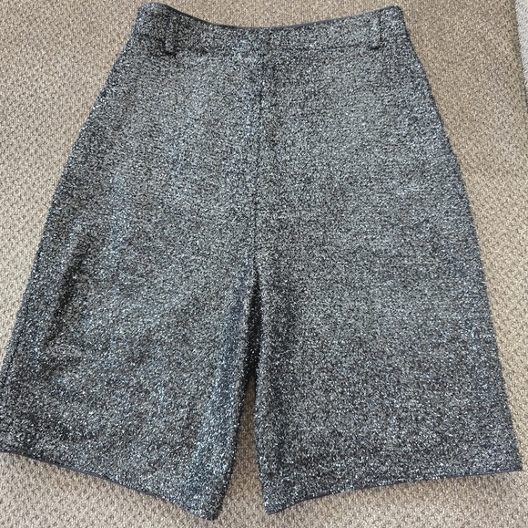 $80 EXPRESS Shorts Women Sz 4 Black High Rise Sequin Black Evening Bermuda - Picture 14 of 15